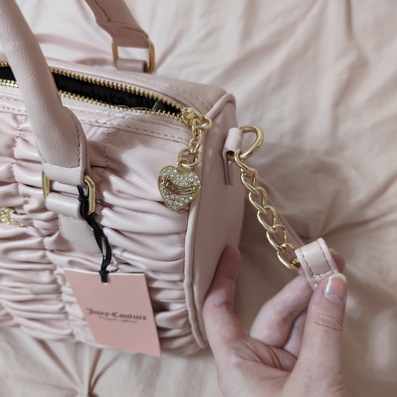 Pink Juicy Couture faux leather puckered bag - Picture 3 of 10